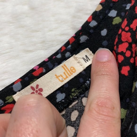 COPY - Anthropologie Tulle V Neck Retro Style Fireworks Mini Dress Black Size M… - Picture 2 of 13